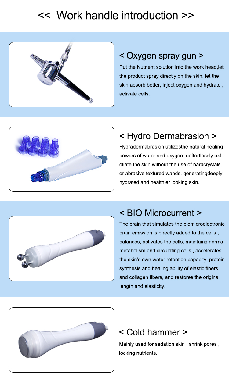 8 in 1 multifunctional water peel microdermabrasion facial machine for acne treatment