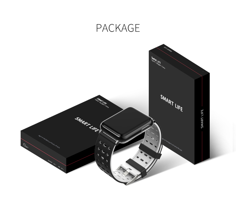 AI HRV ECG Smart Watch Fitness Tracker With Alarm Health