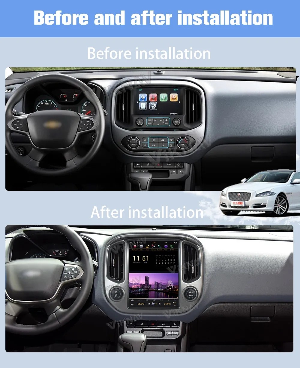 For 2015-2018 Chevrolet Colorado GMC Canyon 12.1 Inch Stereo 128G Navigation GPS Multimedia Player Wireless Carplay 4G
