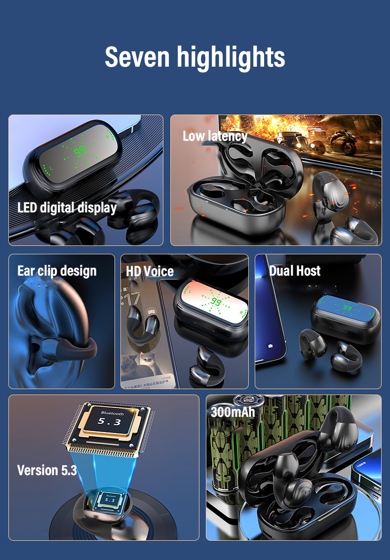 Wireless Earphones for Running and Workout No Control Button Less Than 30ms Delay