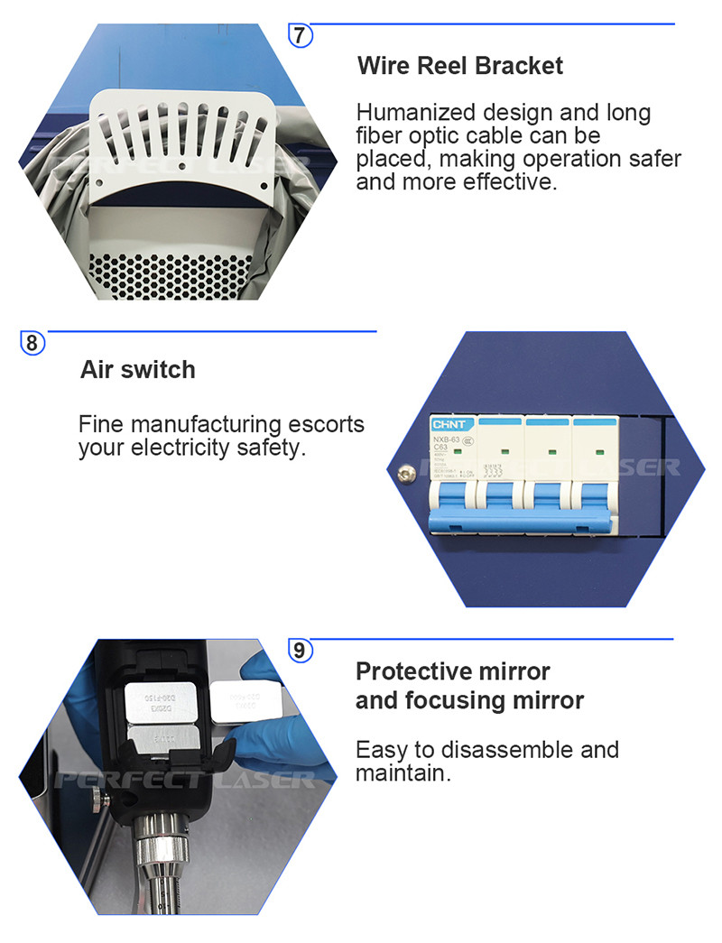 1000W 1500W 2000W 3000W Handheld Laser Welding Cutting Cleaning Machine 3 In 1 Fiber Laser Welding Machine