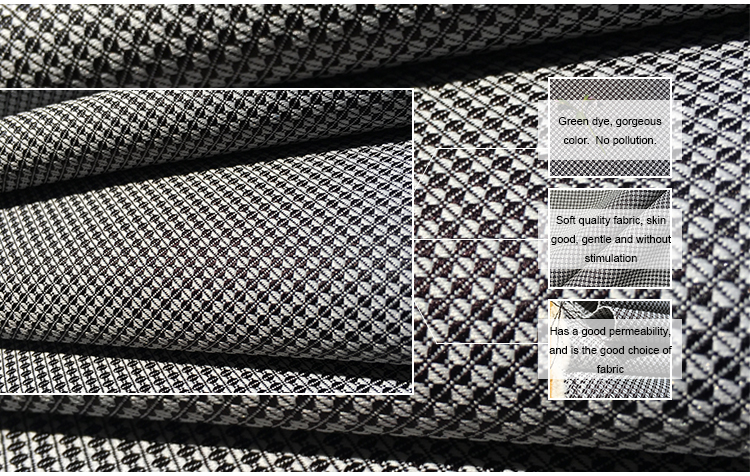 300D Polyester Woven Jacquard Beauty Textured Fashion Garment Fabric For Suits Blazers Medium Weight