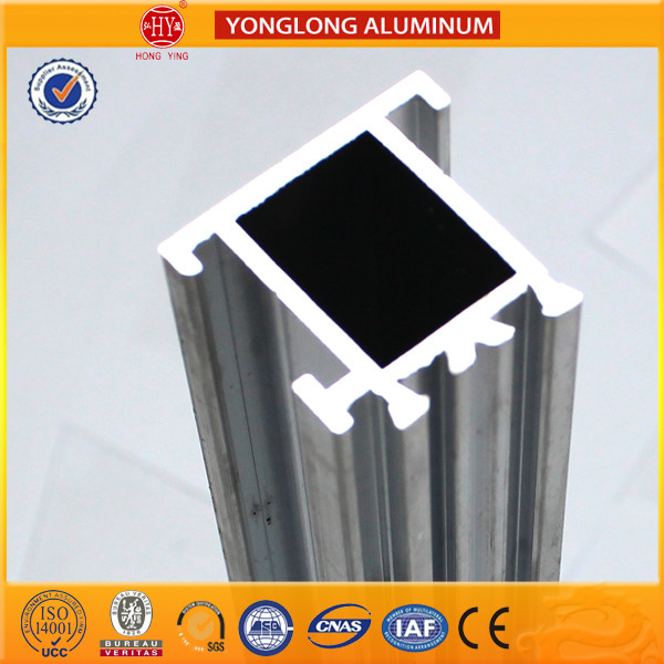 Colored Rectangular Aluminum Heatsink Extrusion Profiles , Extruded Aluminum Window Frame