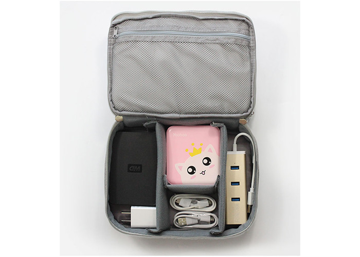 Fashion Cable Organizer Bag Digital Storage Bag Electronics Accessories Case With Disk SD Card Slots