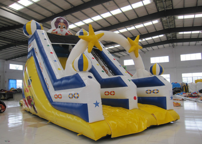 High Slide Mini Inflatable Pool Slide , Waterproof Funny Commercial Slip And Slide