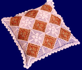 square Asian style colorful corchet hook made cotton pillow cover cushion overlay as home