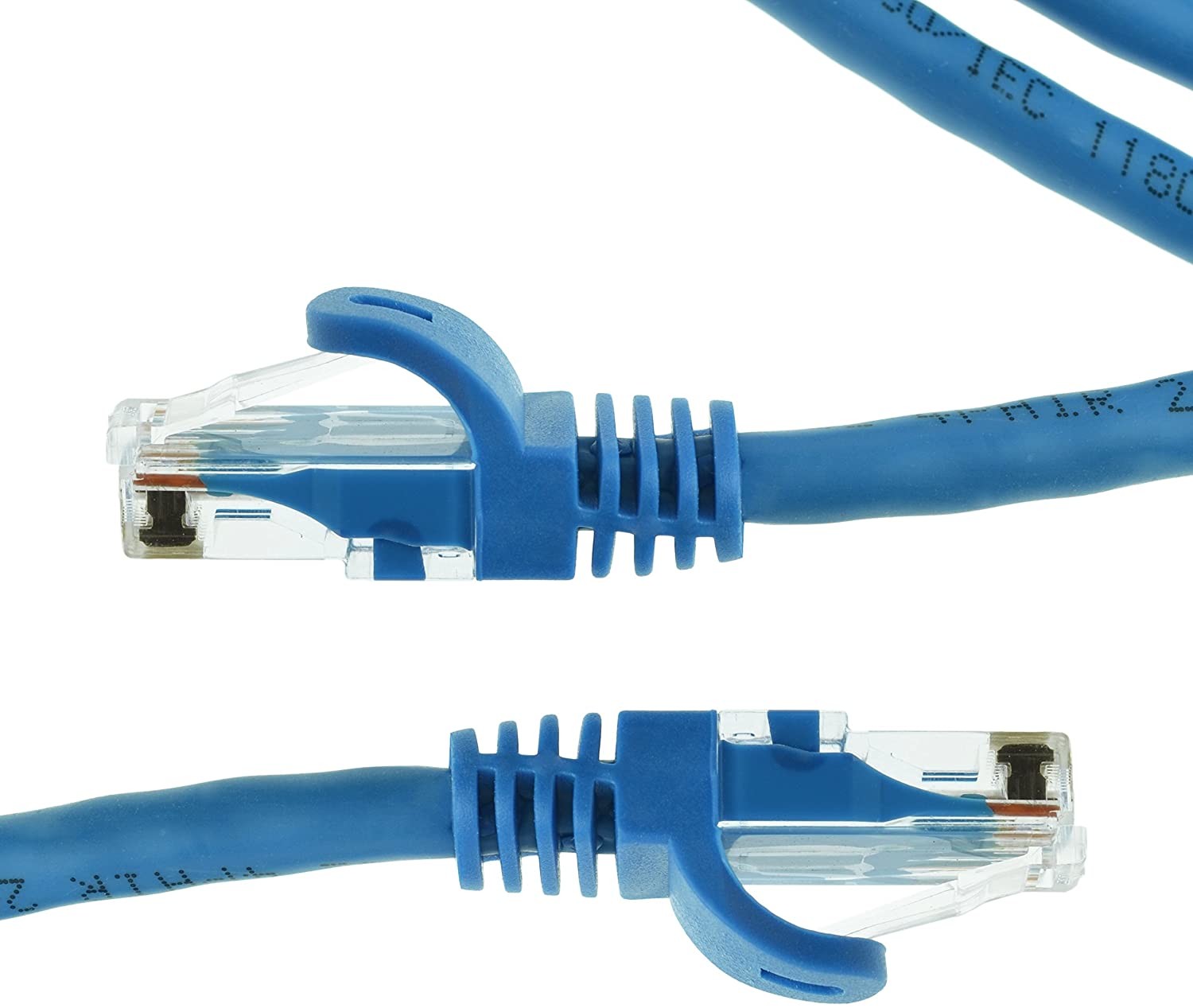 Macbook RJ45 Cat5e Ethernet Lan Cable Blue Color Molded 10foot