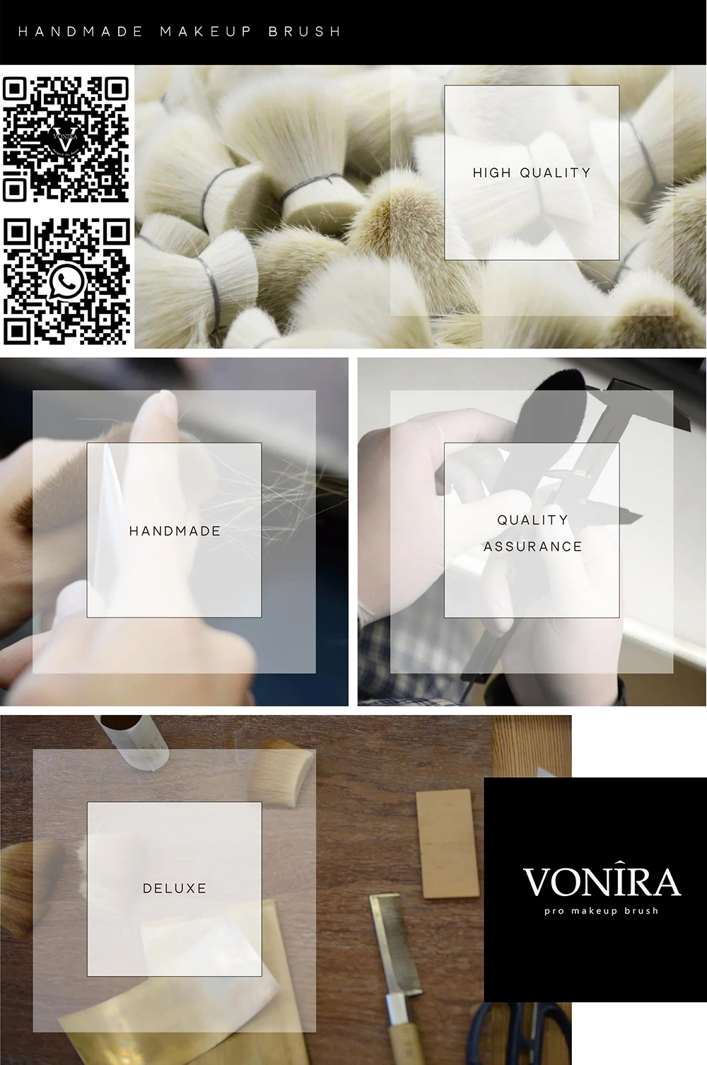 Vonira New Arrival Biodegradable Corn fiber Makeup Powder Brush With Grey Aluminum Ferrule Eco Freindly Wooden Handle