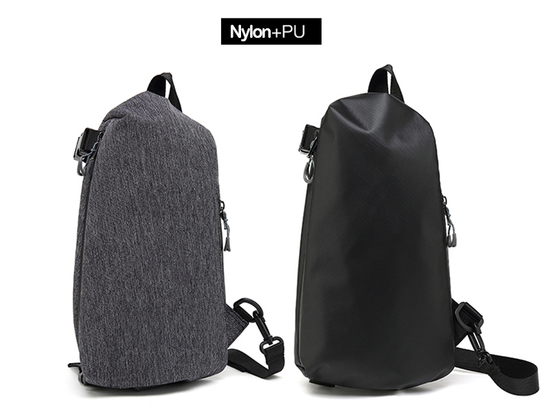Nylon PU Anti Theft Crossbody Chest Sling Bags 19*10*31cm