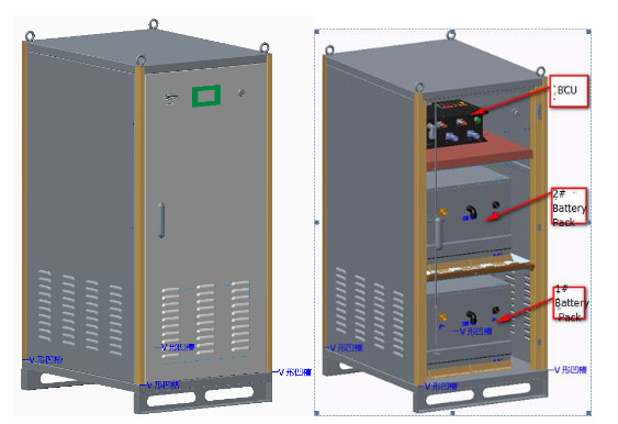 High Power Output 700AH 600kg Deep Cycle Lithium Ion Battery