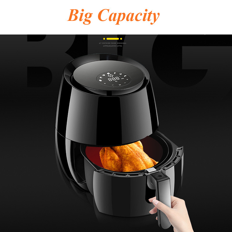 Household Digital Display 3.0L Oil Free Air Fryer