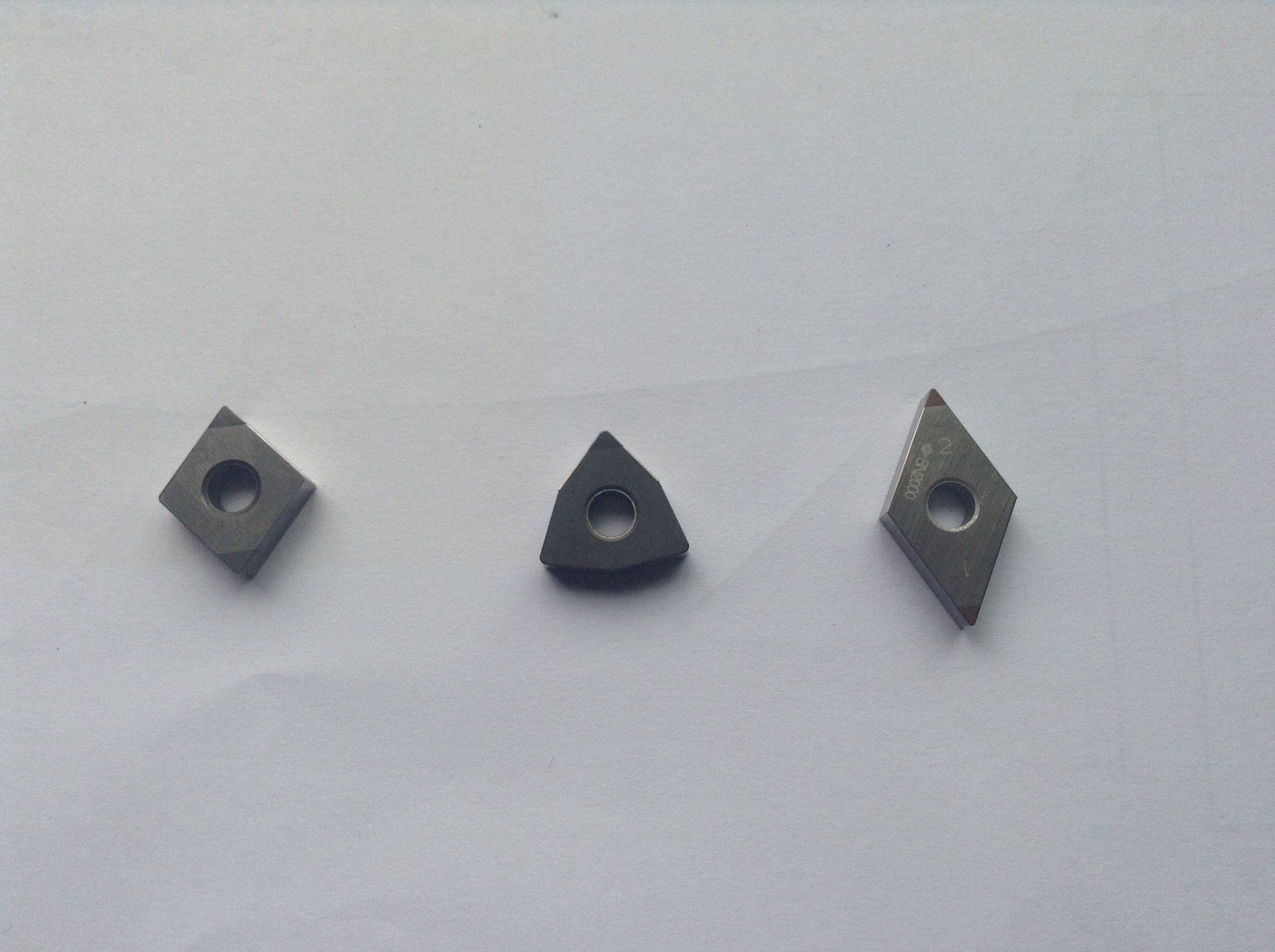 CNC Cutting Tools CBN Turning Insert Silver High Hardness Non Standard