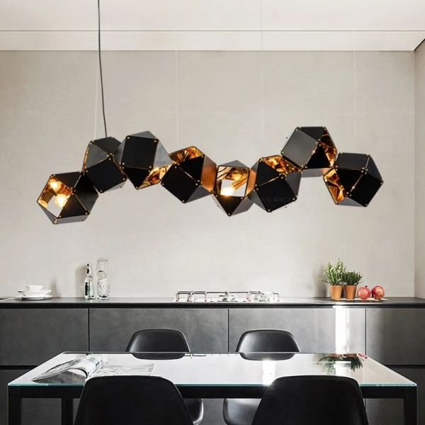 Modern home decor led lights pendant light lamps Riddle Linear Suspension(WH-AP-628)