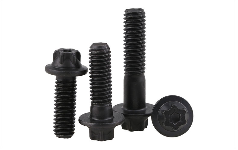ASTM A574 Class 12.9 Alloy Steel 12-Point Screws Alloy Steel Torx Socket Flange Screws