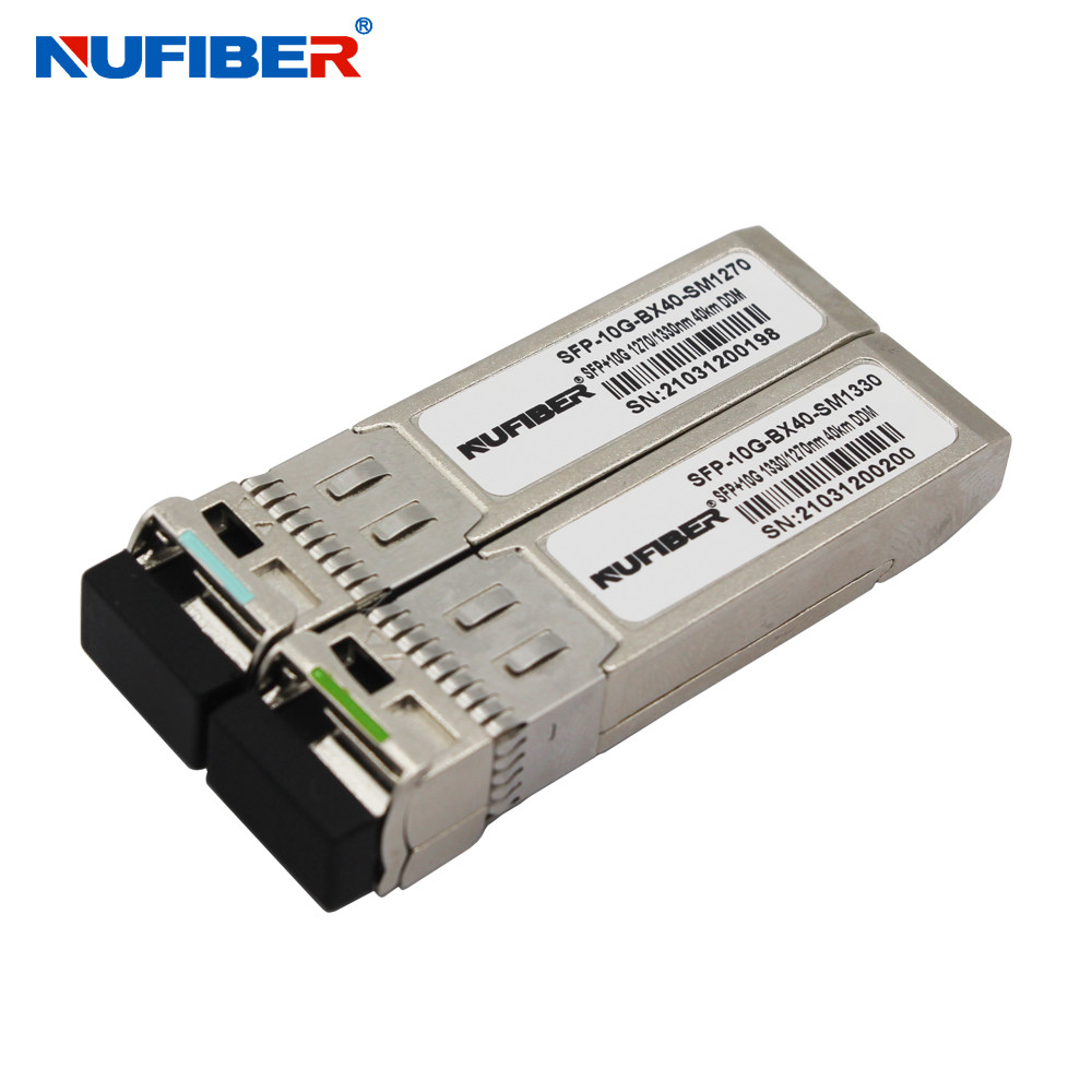 60km Optic Module 10G SFP+ Transceiver WDM Bidi 1270nm / 1330nm LC DOM