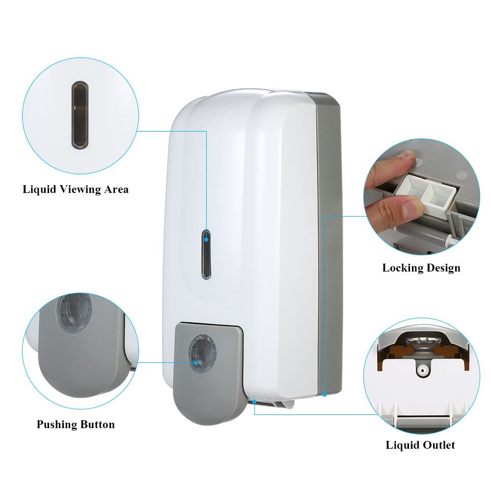 Wall Mounted ABS Plastic 1000ML Automatic Touchless Soap Dispenser