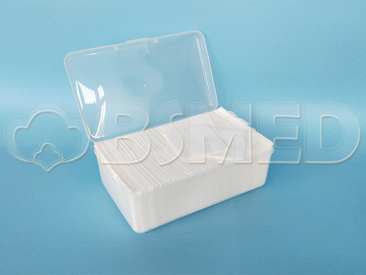 China Supplier Manufacture Nature Feel Pure Make up Square Cotton Pads