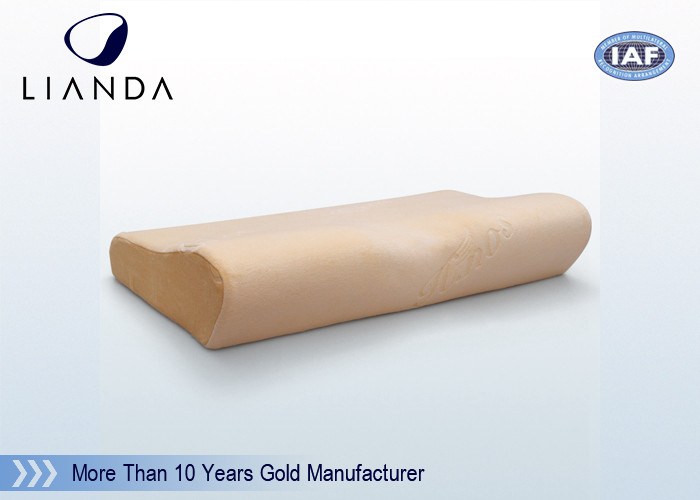 High Density Memory Foam Pillow For Neck And Head OEM Different Cover , Color , Shape Customizable
