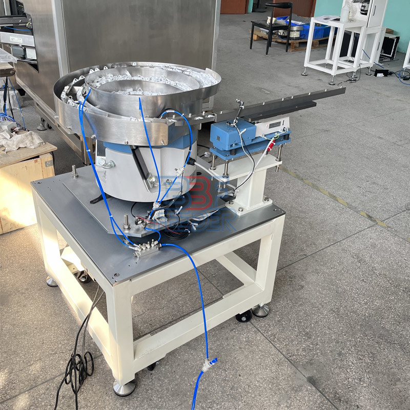 Table Vibratory Bowl Feeder Plastic Parts Components Vibrating Disk Feeder 50HZ