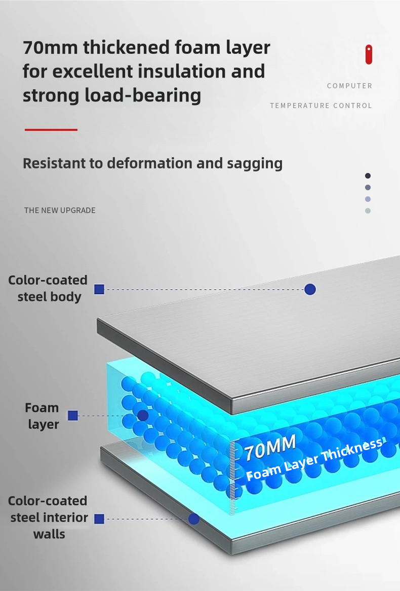 Commercial Deep Chest Freezer Refrigerator with Top Opening 0 ~ -22℃