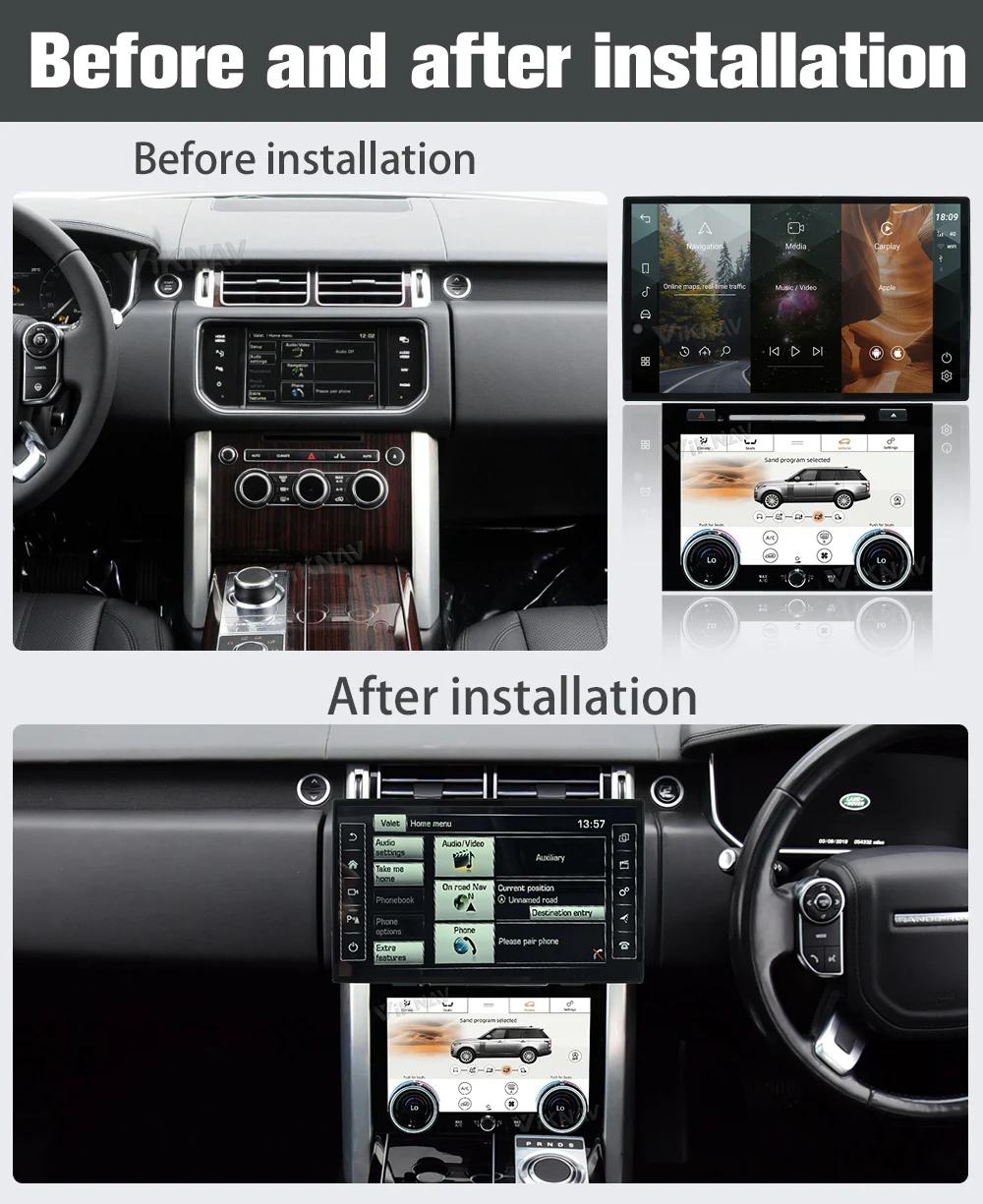 Android Auto Car Radio For Range Rover Vogue L405 2013-2017 Carplay GPS Navigation Multimedia Stereo Player Head Unit