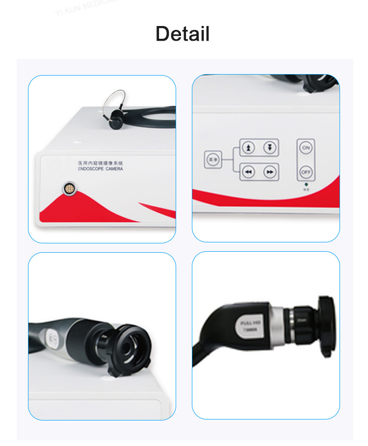 Laparoscopic Camera HD ENT Endoscopy Camera System Ce Free Spare Parts Electricity 2 Years Electronic Endoscope