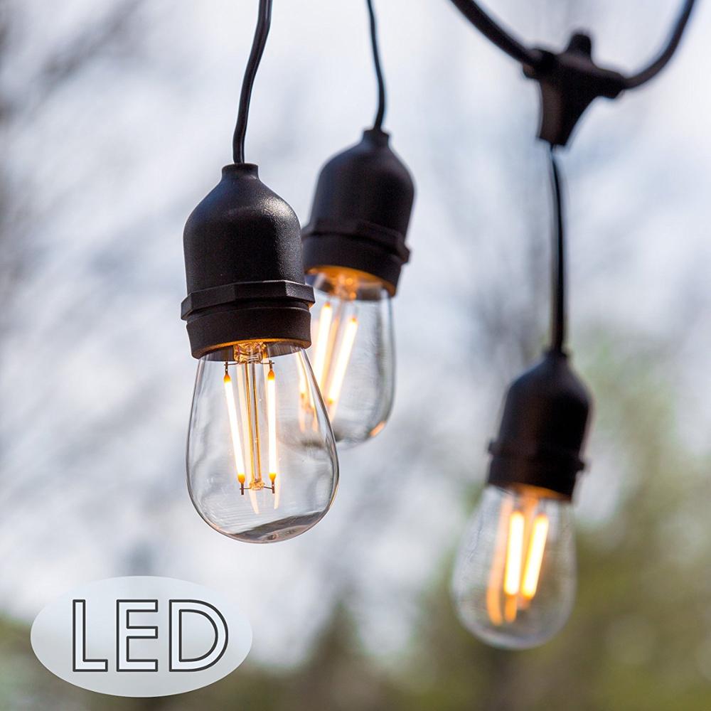 Decration Christmas Lights Led String Outdoor S14 Shatterproof Edison Bulbs