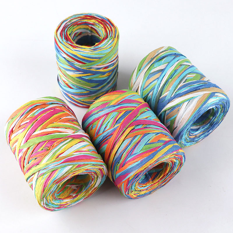 Craft Paper Rope Diy Raffia 100m Christmas Braided Paper Rope