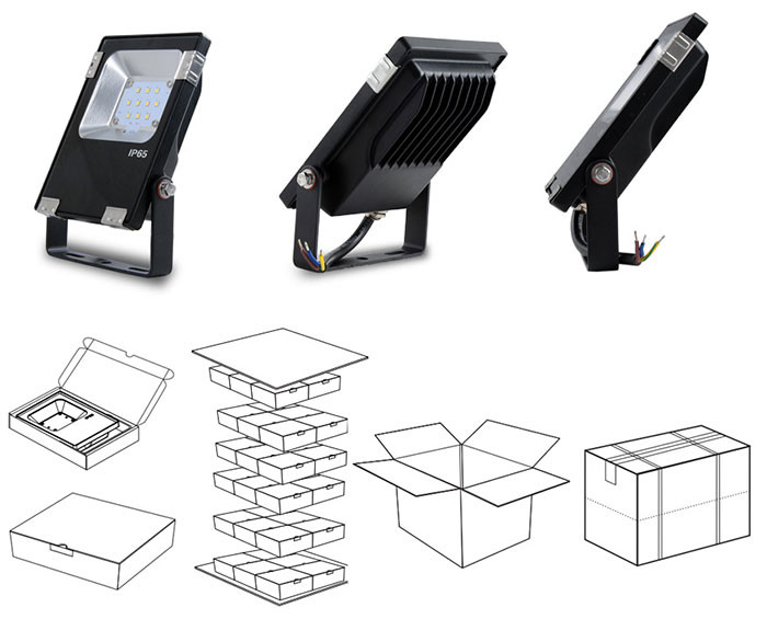 10W led outdoor flood light package details