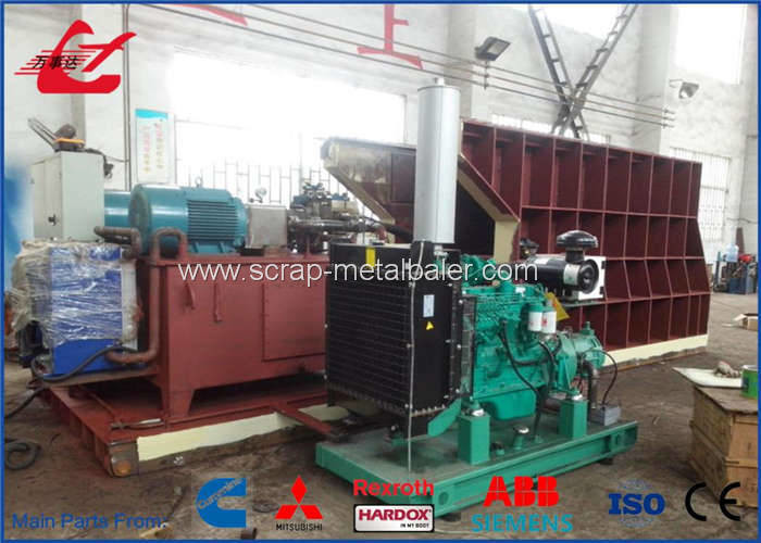 WANSHIDA Scrap Metal Shear Horizontal Shear PLC Automatic Control Big Mouth Container Shear