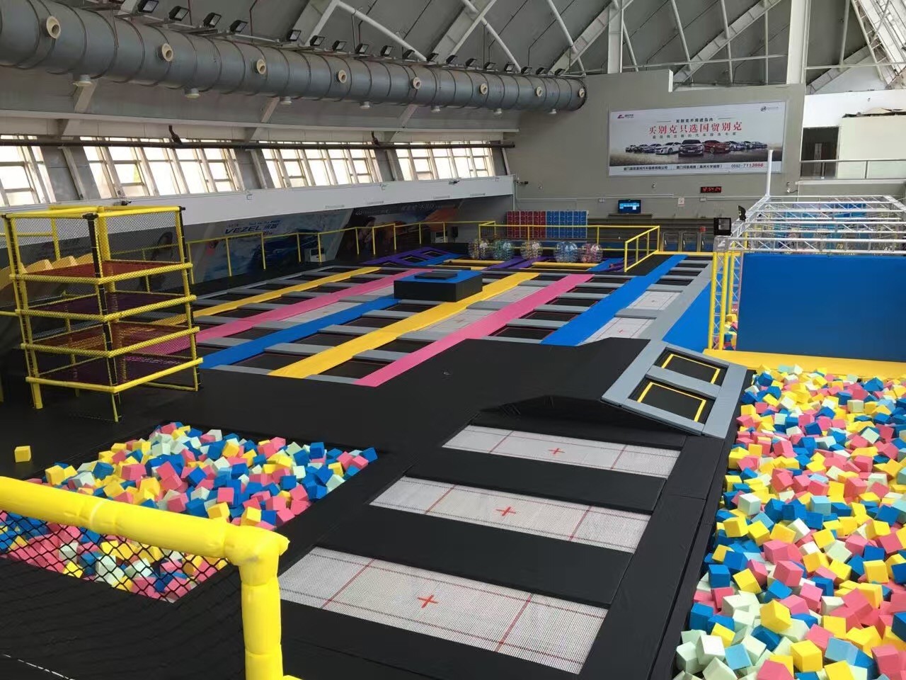 22M2 Small Indoor Trampoline Park Equipment/ China Supplier Trampoline/ Amusement Jumping Bed