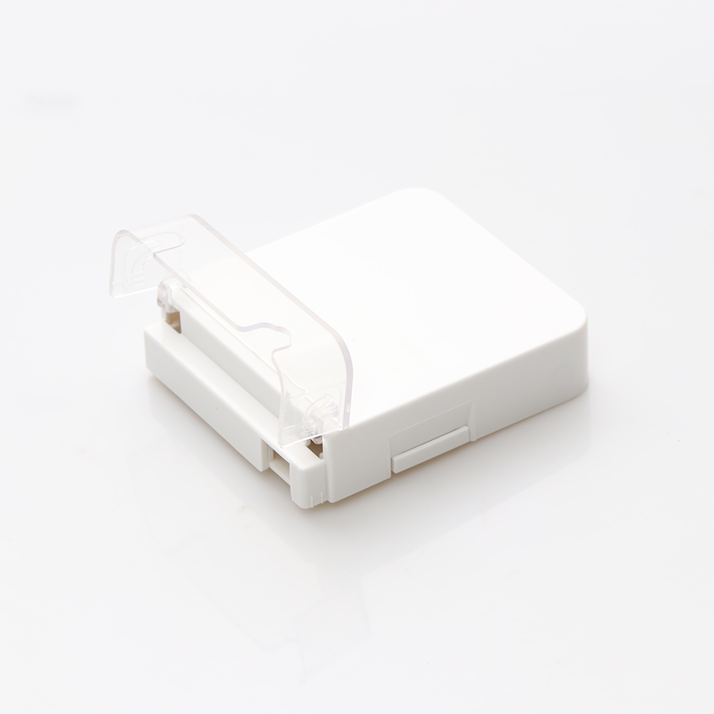 FTTH 1 Port Fiber Optic Terminal Box Mini SC Type For Wall Socket Panel