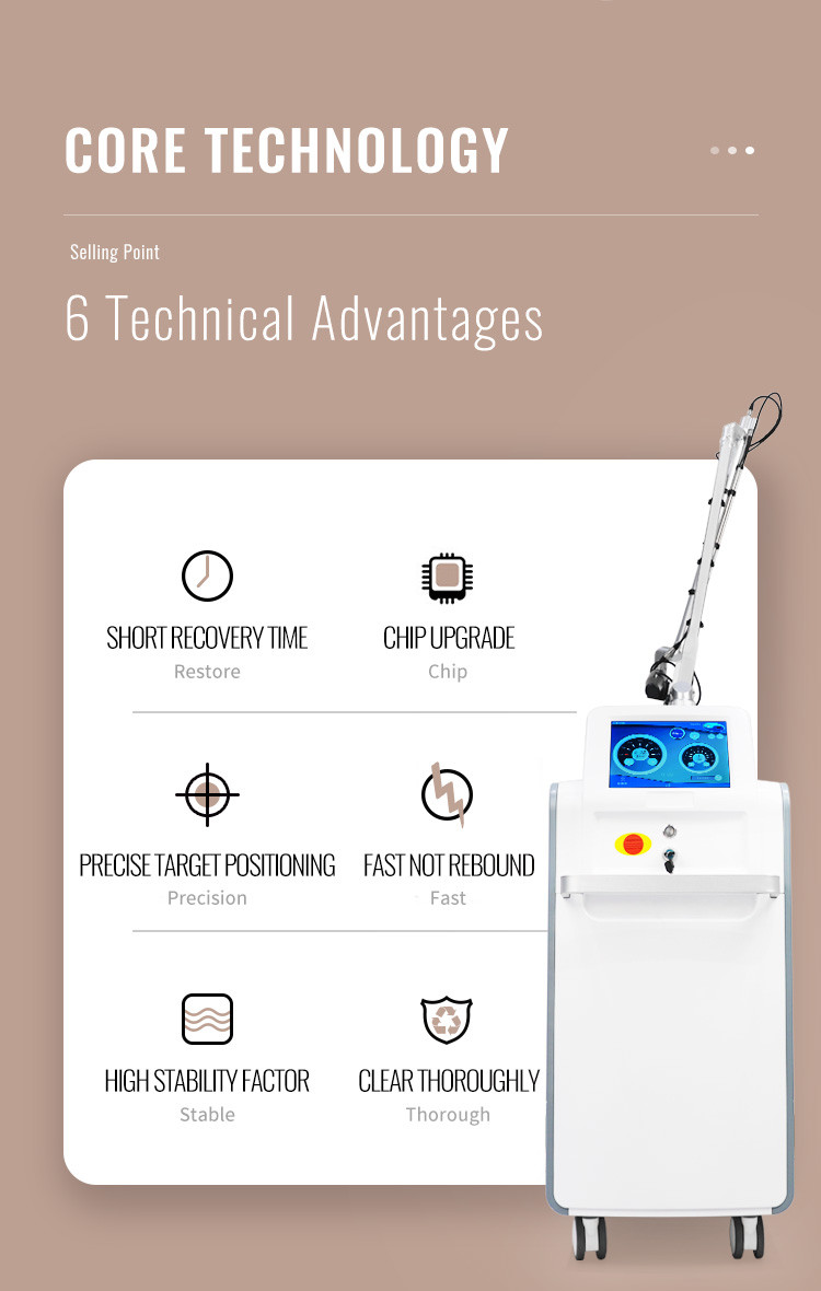 Q Switch Picosecond Laser Tattoo Removal Machine 1320nm For Clinic