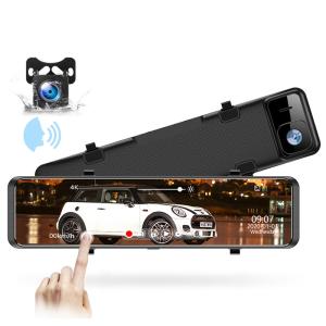Buy cheap Bluetooth Voice Control 12&quot; 4K 12V 24V Wireless Dash Cam For Car product