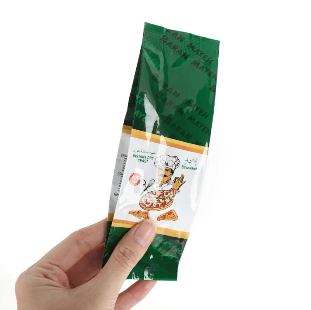 Custom Printed Matte Side Gusset Aluminum Foil Mylar Bag Yeast Food Packaging Plastic Bags