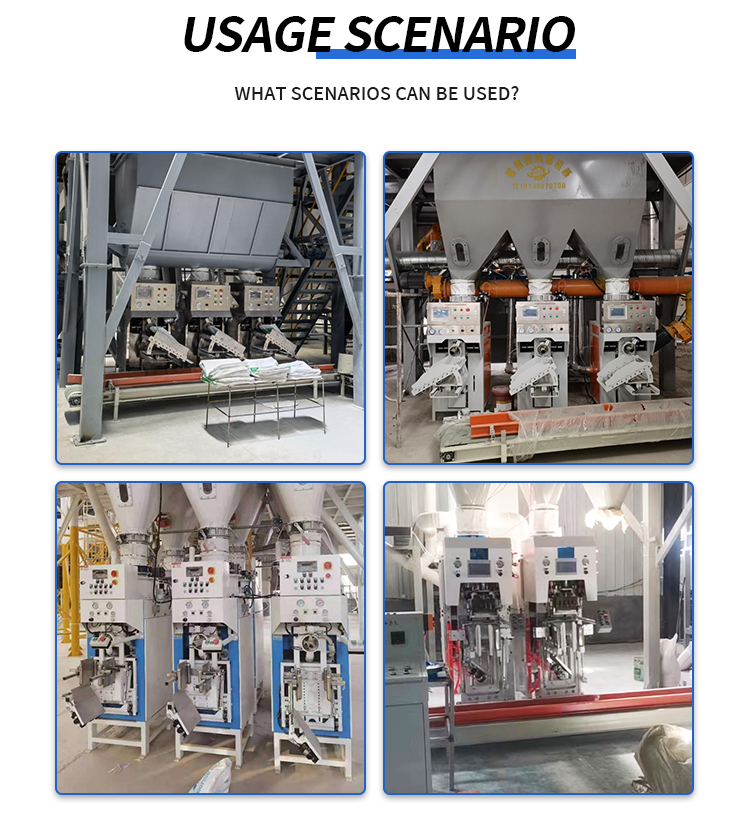 Silage Dry Powder Packaging Machine Valve Cement Bag Filling Machine