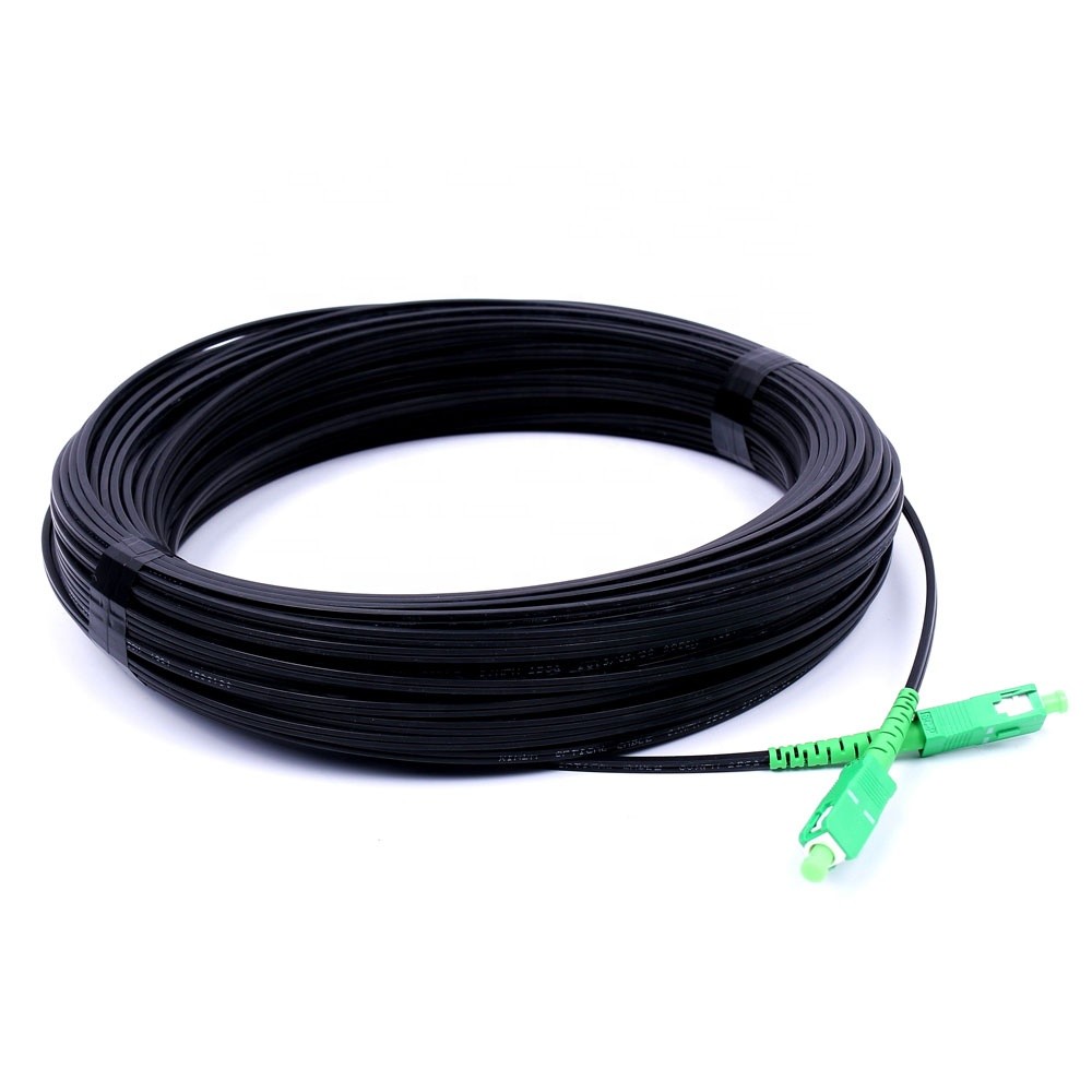FTTH Fiber Optic Patch Cord SC / APC 3.0mm Singlemode PVC drop cable