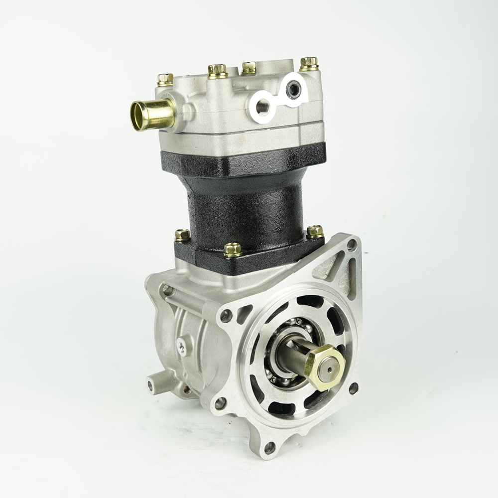 China Manufacturers Japanese Truck Diesel Engine Pneumatic Air Brake Compressor for 6WA1 Double cylinder Iron Cover Engine