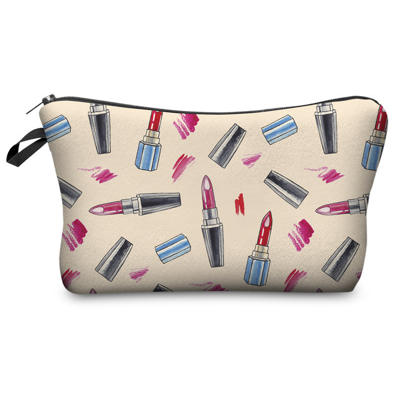 3D Digital Printing Polyester Cosmetic Bag Beauty Cosmetic Personal Care