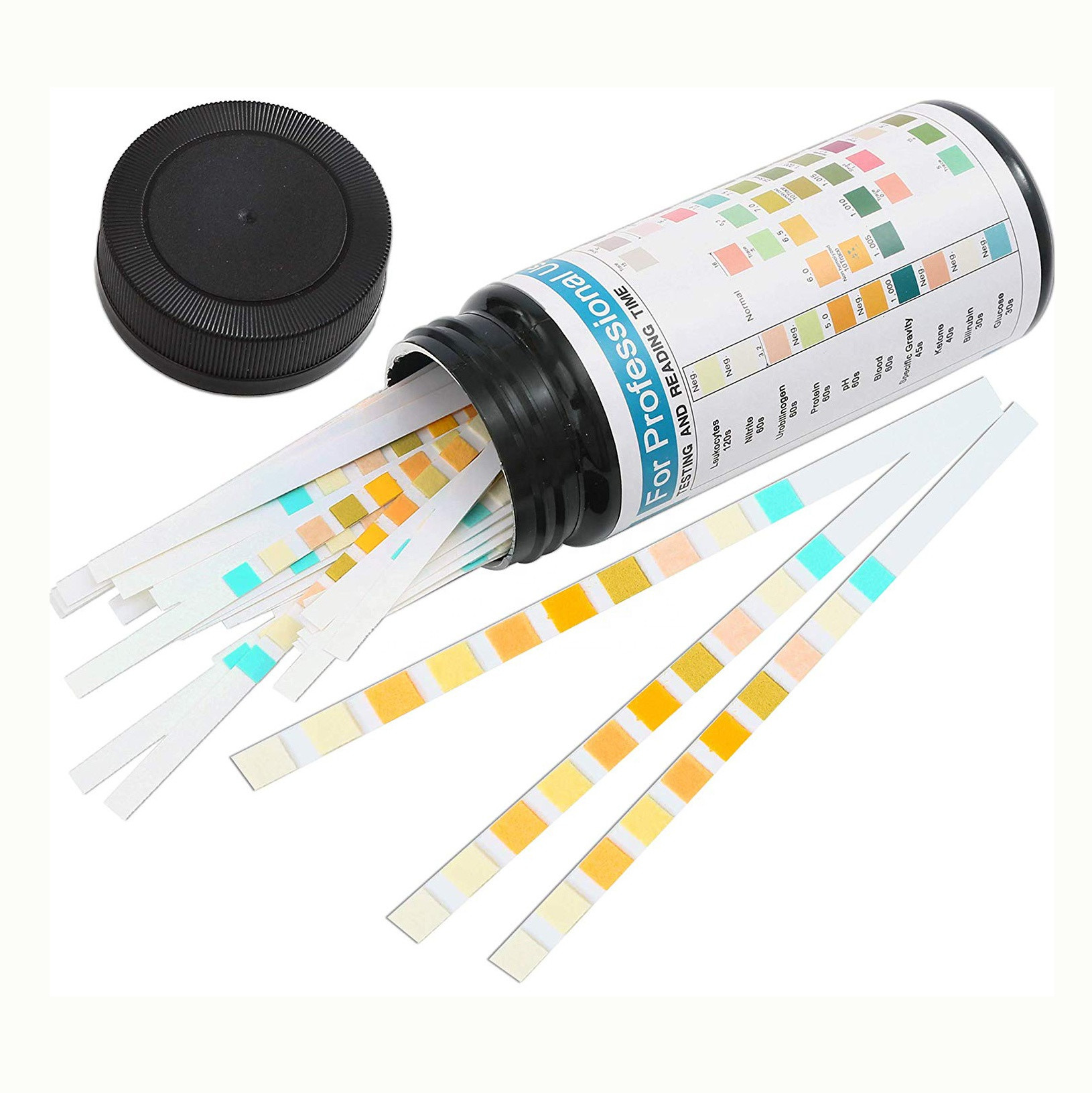 Laboratory Reagent Urine Test Strips 10 Parameters 99% Accuracy