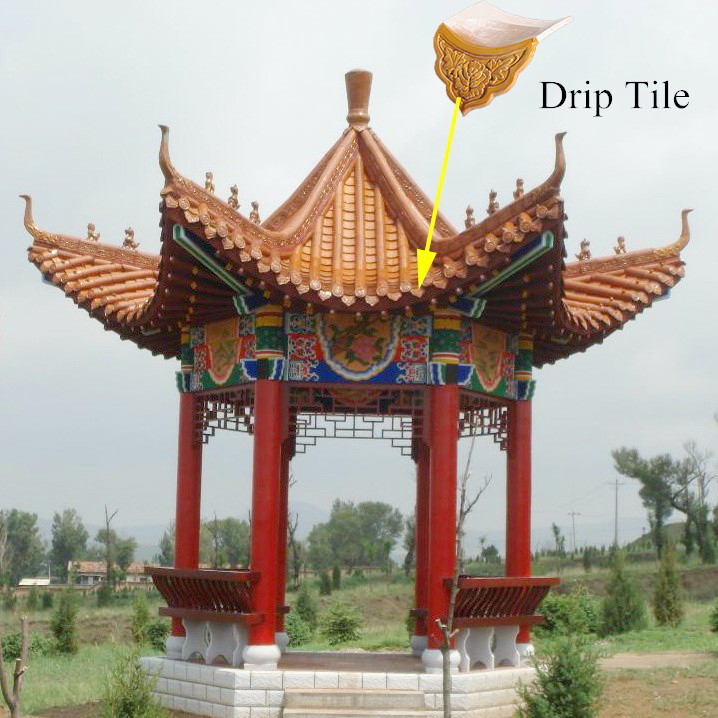 Chinese temple building material ceramic roof tile price