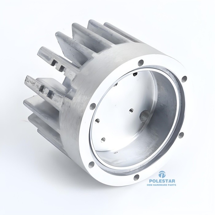 Weldable Aluminium Die Casting Heatsink Enclosure Metal Parts Electrophoresis Coated
