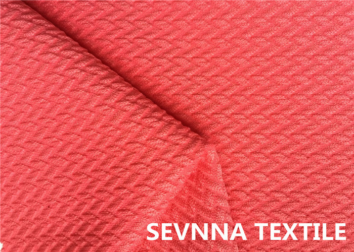 Four Way Elastan Micro Fiber Patterned Lycra Fabric Chlorine Resistance