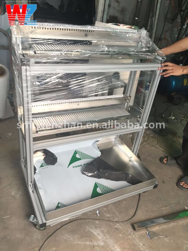 Silver Storage SMT Feeder Carts SAMSUNG SM Feeder Trolley 100x70x130cm
