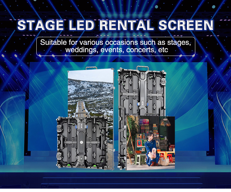 P2.6 P2.9 P4.81 P3.91 LED Video Wall Screen Seamless Splicing Rental LED Screen Indoor