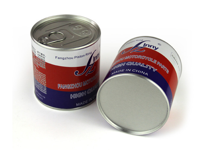 Red Color Print Custom Paper Cylinder Cans Gift Package Round Boxes