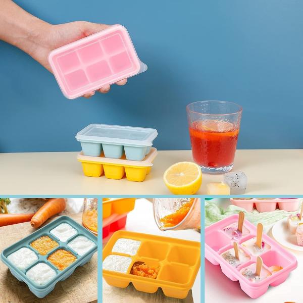 Waterproof Lightweight Silicone Ice Lolly Moulds , Leakproof Silicone Ice Cream