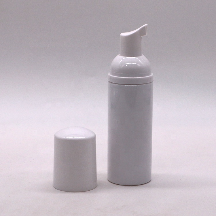 Plastic Packaging Mini Travel Bottle 50ml PET Mousse Foam Bottle with Customized Logo