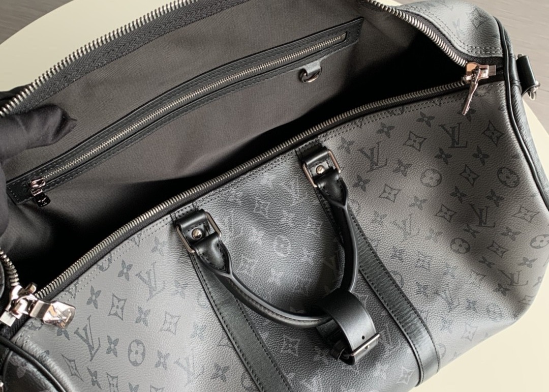 Grey Men'S Genunie Leather Womens Travel Handbag Business Style