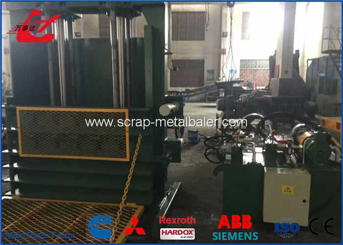 Waste Tyre Baling Machine , Vertical Baling Press Machine CE Certificate Y82-150TB